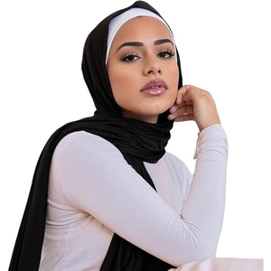 Hijab Scarf for Women Soft Cotton Muslim Jersey Hijab <b>Head</b> <b>Wrap</b> Scarves Fashion Long Scarf Shawls - Product Image 1