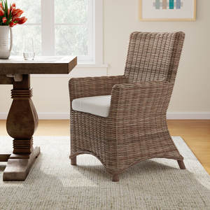 Chaise tissée de bras pour le salon - Product Image 2