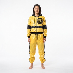 Ensemble survêtement coupe-vent en nylon personnalisé pour femme – Vente en gros - Product Image 1