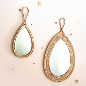 Direct supply from factory rattan dressing <b>mirror</b> <b>set</b> lowest price decorative <b>wall</b> hanging <b>mirrors</b> - Product Image 3