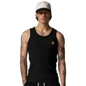 Débardeur côtelé sans manches en coton noir uni pour homme – Coupe ajustée, idéal pour l'été, usage décontracté, vente en gros OEM - Product Image 6