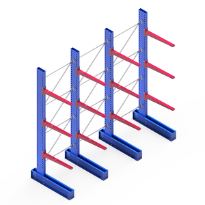 Système de rayonnage cantilever à base réglable en acier laminé à froid, certifié CE, de premier choix, fabriqué au Vietnam, pour l'inventaire d'entrepôt - Product Image 2