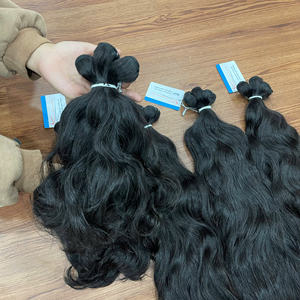 Extensions de cheveux naturels vietnamiens de luxe, texture ondulée, double trame, couleur noir naturel, prêtes à être expédiées - Product Image 4