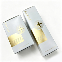 Boîte rigide haut de gamme à double porte avec effet UV inversé et croix dorée pour l'emballage de produits de beauté, boîtes personnalisées