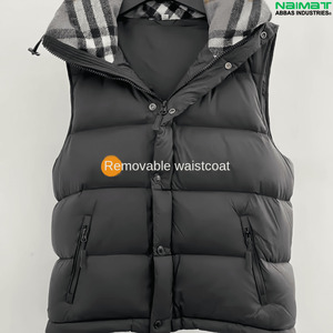 Chaqueta Acolchada con Estampado Abstracto de Patrones Geométricos para Hombre, Moda Urbana Moderna, Chaqueta de Burbujas Acolchada - Product Image 6
