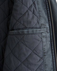 Chaqueta de Mezclilla Personalizada con Cierre, Color Sólido, Algodón Recubierto, Lavada, Transpirable, Ecológica, con Bolsillo Frontal, Estilo Urbano para Hombre - Product Image 4