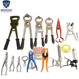 Kit de Herramientas Veterinarias Profesionales para Ganado, Pinzas de Castración, Tijeras para Ovejas, Jeringa Veterinaria y Pistola de Inseminación Artificial - Product Image 5