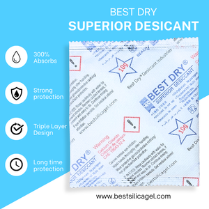 Meilleur déshydratant supérieur 10g, absorbeur d'humidité 300%, sans DMF, anti-moisissure, conception triple couche pour l'électronique, les aliments et les placards - Product Image 3