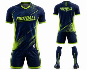Custom Football Jersey Set Custom Soccer Uniform Team Sportswear Full Sublimation Football <b>Shirt</b> Shorts Socks - Product Image 1