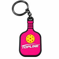 Porte-clés sportif mini pickleball tendance et mignon, breloque de sac en plastique en forme de raquette de pickleball, cadeaux de fête pour les fans de pickleball