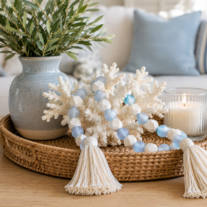 Handcrafted Resin Garland Table Decor Latest Resin <b>Beaded</b> Garland for Dining Living Room Stylish Home Decor - Product Image 6