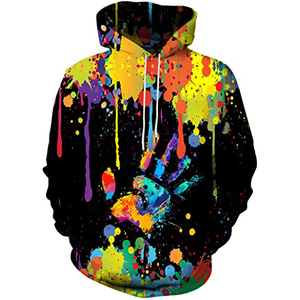 Sweat-shirt unisexe à capuche imprimé 3D chats, coupe ample, décontracté, impression par sublimation, 100 % coton molletonné, écologique, pour l'automne - Product Image 5