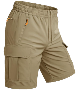 Shorts cargo pour hommes, 8 pouces, à poches frontales, séchage rapide, légers, respirants, pour le sport, la pêche, le travail, formels, 5 poches, personnalisables OEM - Product Image 6