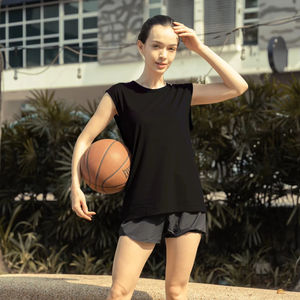 Ultifresh Unisex Workout Muscle <b>Tank</b> <b>Tops</b> Sporty Hip Hop Knitted 100% Polyester Breathable Moisture Wicking 3D Embroidery ODM - Product Image 5