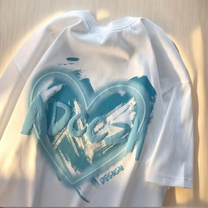Nouveauté tendance 2025, t-shirt en coton imprimé 3D pour femmes, taille plus, logo personnalisé, t-shirt de haute qualité pour filles, bonne qualité à prix raisonnable - Product Image 1