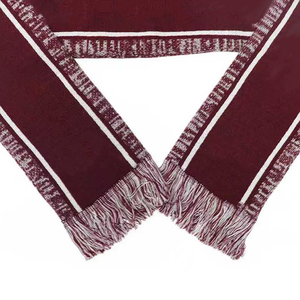 Ensemble Écharpe et Bonnet Tricotés Marron et Blanc Alabama A&M - Ensemble Cadeau Premium de Vêtements d'Hiver pour le Jour de Match HBCU - Tenue Universitaire - Product Image 6