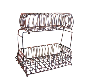 Cesta de Almacenamiento Redonda de Metal Premium para Cocina, Despensa, Mostrador y Decoración del Hogar, Personalizable - Product Image 2