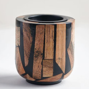 Brûleur d'encens en bois naturel 100%/Mubkhar avec des motifs floraux profonds pour la maison hôtel et espaces de méditation pour l'exportation - Product Image 1