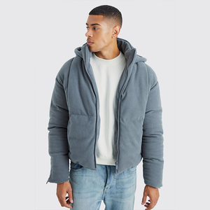 Veste streetwear personnalisée de haute qualité, tendance, en polyester/coton uni, avec fermeture éclair intégrale, imperméable, coupe-vent et respirante - Product Image 1