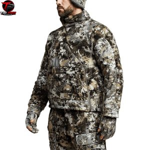Veste de chasse softshell haut de gamme pour l'extérieur, entièrement zippée, haute performance, à capuche, résistante au vent, pour la chasse en hiver - Product Image 4