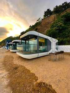 Casa Contenedor Modular de Acero de 20 pies, Tipo Cápsula, Estilo Villa China, para Uso en Exteriores, Prefabricada, para Hotel, Hogar u Oficina, con 3 Años de Garantía - Product Image 6