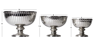 Bol de service de luxe en métal nickelé et argenté pour fruits, idéal pour la restauration - Grande Vente - Product Image 5