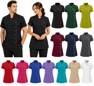 Men Women Beauty Spa Hairdressing Salon Tunic Top Women's Medical Uniforms for Massage <b>Nail</b> Therapist Dental Clinic Woven <b>Doctor</b> - Product Image 1