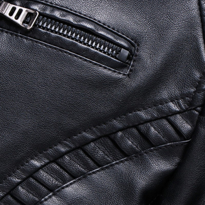 Veste en cuir pour homme sur mesure de qualité supérieure 2026, tissu en toile, imperméable, coupe-vent, respirante, chaude, style hip-hop, prix abordable - Product Image 6