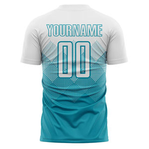 เสื้อฟุตบอลผู้ชายแบบกำหนดเอง ผ้าโพลีเอสเตอร์ระบายอากาศ แห้งเร็ว แขนสั้น ชุดฟุตบอลส่วนตัว ชุดทีม สำหรับฤดูร้อน - Product Image 2