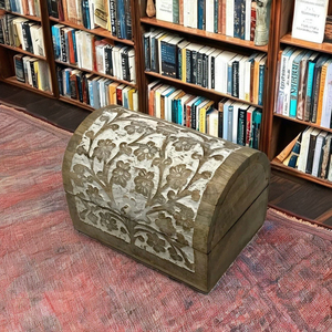 Caja de almacenamiento de madera de mango macizo sin terminar hecha a mano, cajas de regalo personalizadas al por mayor, decoración de grabado, carteles de pared artesanales de madera - Product Image 4