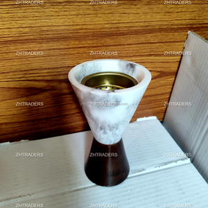 Brûleur d'encens arabe élégant en résine incrustée de bois fabriqué à la main Mabkhara religieux écologique durable pour des cadeaux spéciaux Eid - Product Image 1