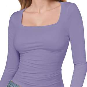 Camiseta Deportiva HYPEN para Mujer, Ecológica, Transpirable, de Spandex/Nailon, Manga Larga, Cuello Redondo, Color Personalizado, Corte Ajustado - Product Image 4