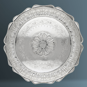 Aluminium Serving <b>Plate</b> 3 Pieces In Different Sizes Dinnerware <b>Decorative</b> Aluminum <b>Plate</b> Round Shape - Product Image 4