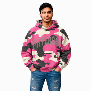 Sudaderas con Capucha de Camuflaje Personalizadas al por Mayor, Sudadera de Algodón Grueso para Hombre, para Marcas de Ropa de Moda, Pedidos al por Mayor - Product Image 5