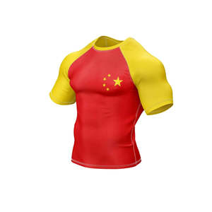 Solid Color Men <b>Long</b> <b>Sleeves</b> Rash Guard for Fitness Wear Quick Dry And Comfortable Men Rash Guard for Sale with cheap OEM - Product Image 5