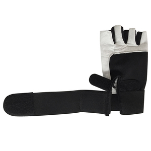Gants de fitness en cuir synthétique demi-doigts avec logo personnalisé, respirants, pour entraînement quotidien, pour la musculation, pour hommes - Product Image 3