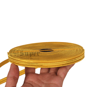 Tresse de dentelle cérémonielle dorée de style français, vente directe d'usine, fournisseur de tresses de dentelle pour uniformes cérémoniels avec services OEM - Product Image 4