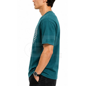 T-shirt imprimé réfléchissant pour homme, tee-shirt streetwear surdimensionné, coton doux, mode décontractée d'été, col rond, confortable pour tous les jours - Product Image 5