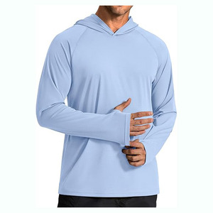 <b>Men's</b> Full Print Gradient Hooded Long Sleeve Shirt Breathable Mesh Polyester Sports Top All Seasons Regular Fit <b>Pullover</b> Style - Product Image 4