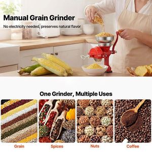 Moulin à café manuel à trémie basse pour céréales, épices, grains de café et noix - Product Image 2