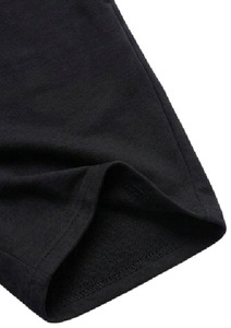 Shorts Bermuda Homme en Coton Noir Uni de Qualité Supérieure OEM, Taille Élastique avec Cordon de Serrage, Style Décontracté Taille Mi-Haute en Tissu Tissé Respirant - Product Image 5
