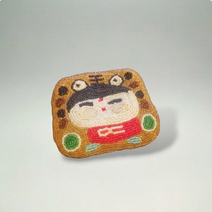 Petite pochette japonaise brodée de perles avec fermeture éclair, porte-monnaie - Product Image 3