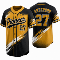 Maillot de baseball raglan unisexe à manches courtes, imprimé, doux, performant, durable, en tricot, avec insignes de club, pour tournoi et compétition, marque privée