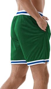 Nueva llegada pantalones cortos casuales deportes Fitness impresión personalizada Logo cordón sublimación malla hombres venta al por mayor pantalones cortos 2025 - Product Image 2