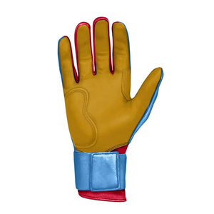 Gants de frappe personnalisés avec logo bleu, en tissu tricoté Spandex Nylon, fermeture à enfiler, unisexe adulte, entraînement flexible, main droite - Product Image 5
