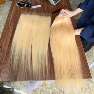 Produits capillaires vietnamiens de haute qualité : lots de cheveux humains vierges avec closure en dentelle pour perruques Lace Front complètes en cheveux naturels - Product Image 3