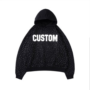 Vente en gros de sweats à capuche en molleton 100% coton avec logo personnalisé OEM, livraison rapide, vente en gros de sweats à capuche streetwear en vrac - Product Image 3