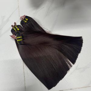 Cheveux vierges vietnamiens bruns chocolat, lisses comme des baguettes, de luxe, cheveux humains super double drawn, livraison rapide depuis l'usine, super double drawn - Product Image 3