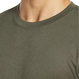 Camisetas de Hombre de Alta Calidad, Manga Corta, para Verano, Casuales, Tallas Grandes, Transpirables, de Algodón/Poliéster, Color Sólido, Cuello Redondo - Product Image 6