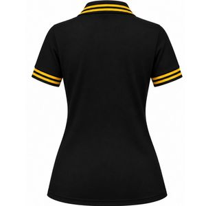 Camiseta Polo Bordada Sigma Gamma Rho Negra para Mujer, Cuello Redondo, Manga Corta, Letras Griegas, Camiseta de Hermandad, Informal, Deportiva, Universitaria - Product Image 2